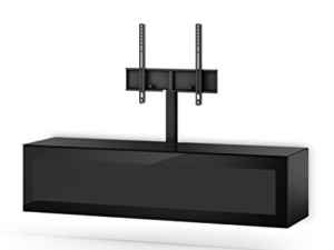 TV Board hängend - Sonorous STA 261I-BLK-BLK-WL hängendes TV-Lowboard mit TV-Aufhängung | Lowboard Schwarz Hängend | Lowboard